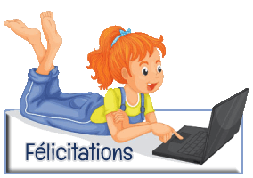Gif animé félicitations fille